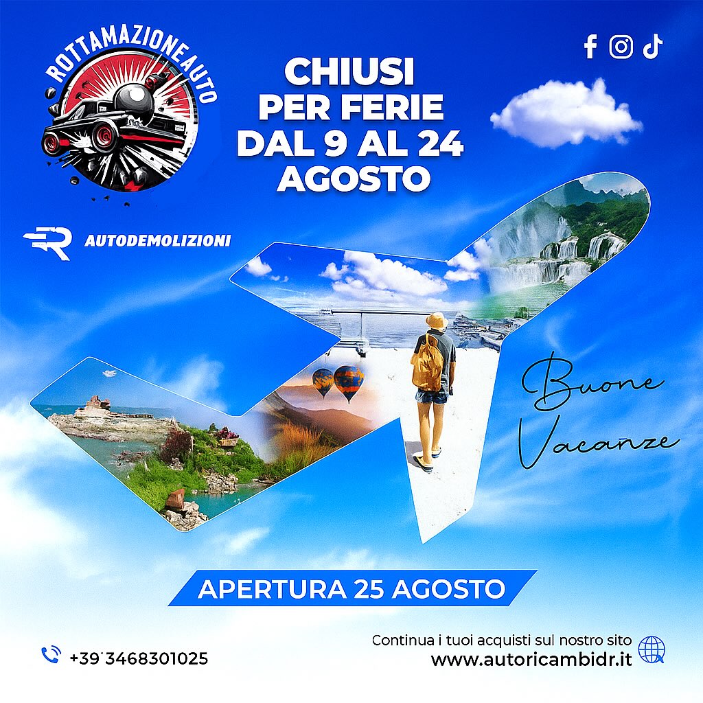 Buone Vacanze da Autodemolizioni DR